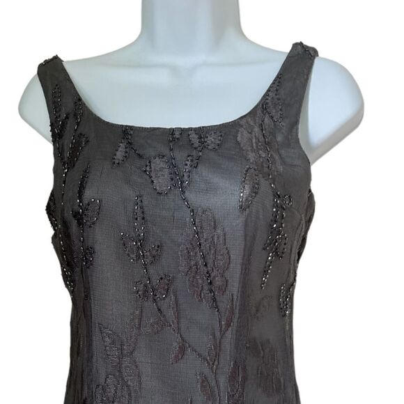 NWT Rimini Floral Lace Elegant Evening Long Maxi Sleeveless New Year Gown Size 2 - Picture 5 of 8